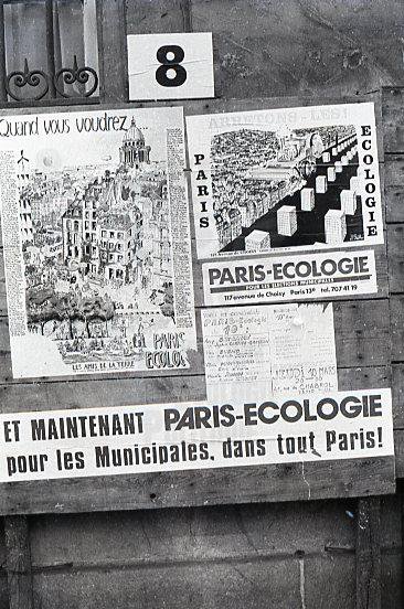 Panneau électoral (municipales 1977)