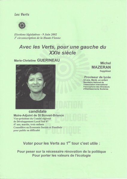 Marie-Christine GUÉRINEAU (législatives 2002)