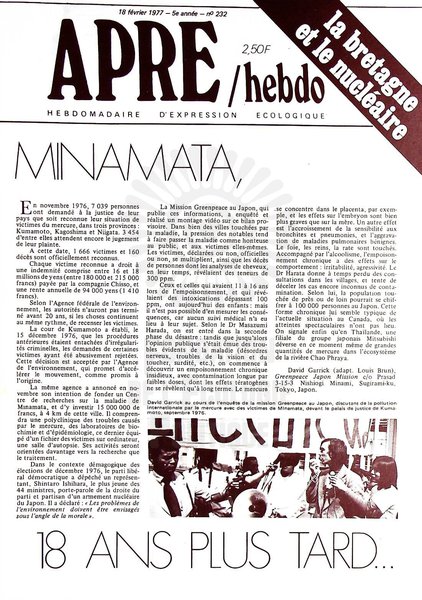 APRE HEBDO N°232 (1977)