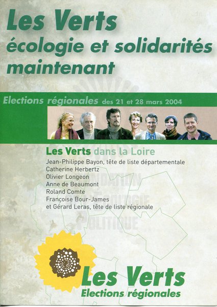 Les Verts écologie et solidarités maintenant (régionales 2004)