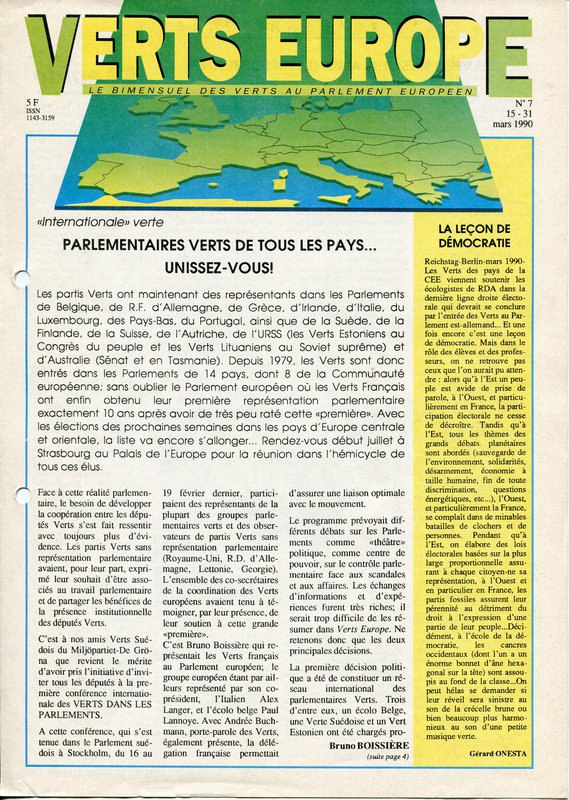 Verts Europe n°7 (1989)