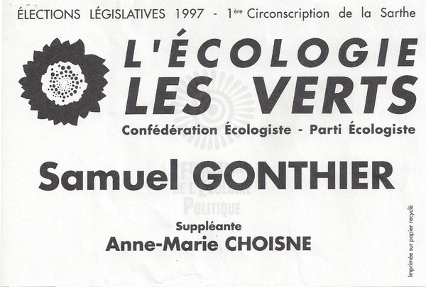 Samuel GONTHIER (législatives 1997)