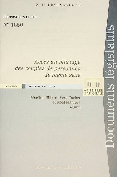 Proposition de loi n°1640 (2004)