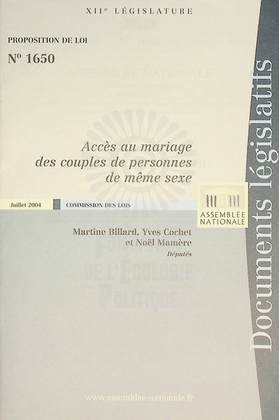 Proposition de loi n°1640 (2004)