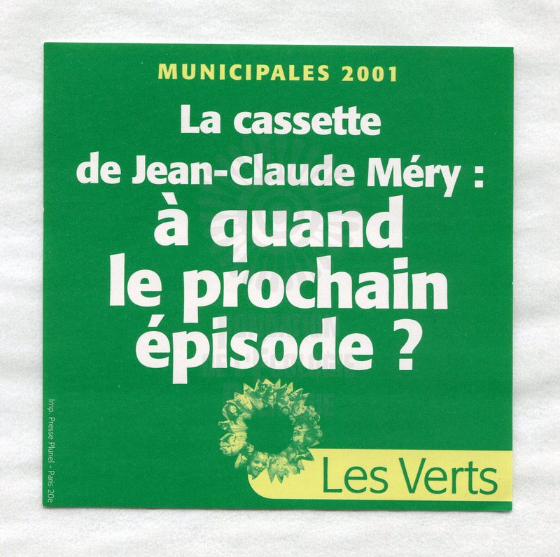La cassette de Jean-Claude Méry : à quand le prochain épisode ? (municipales 2001)