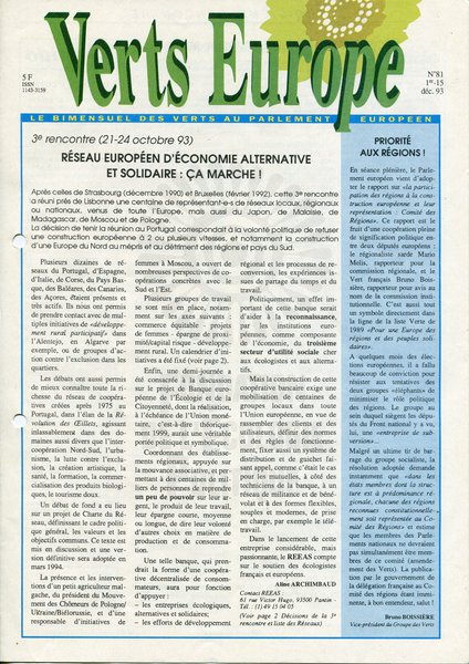Verts Europe n°81(1993)