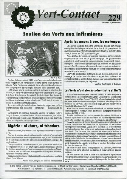 Vert-Contact n°229 (1992)