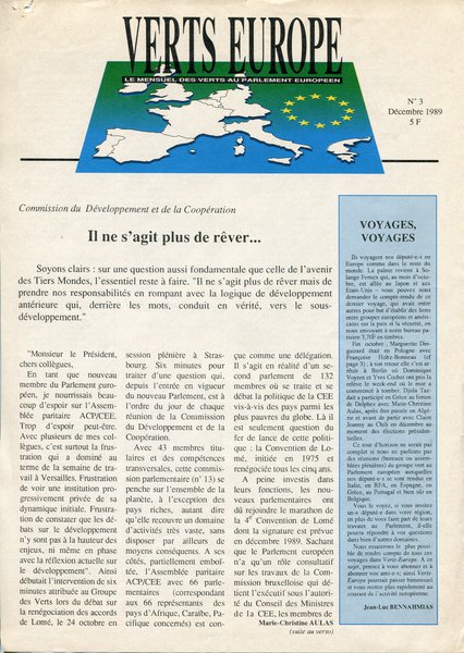 Verts Europe n°3 (1989)