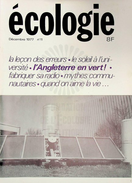 ECOLOGIE N°11 (1977)