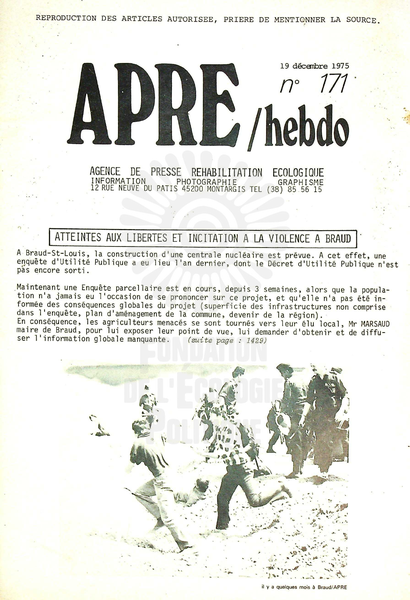 APRE HEBDO N°171 (1975)