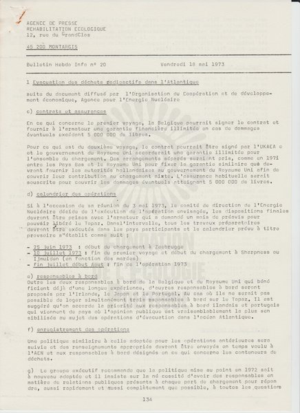 BULLETIN DE L'APRE N°20 (1973)