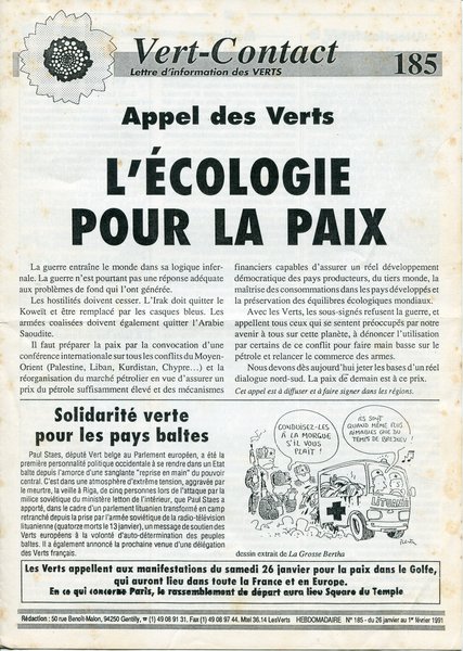 Vert-Contact n°185 (1991)