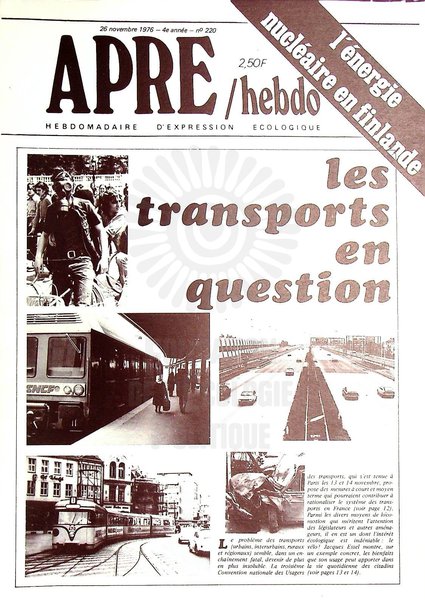 APRE HEBDO N°220 (1976)