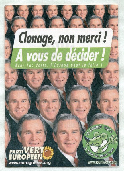 Clonage, non merci ! / A vous de décider ! (européennes 2004)