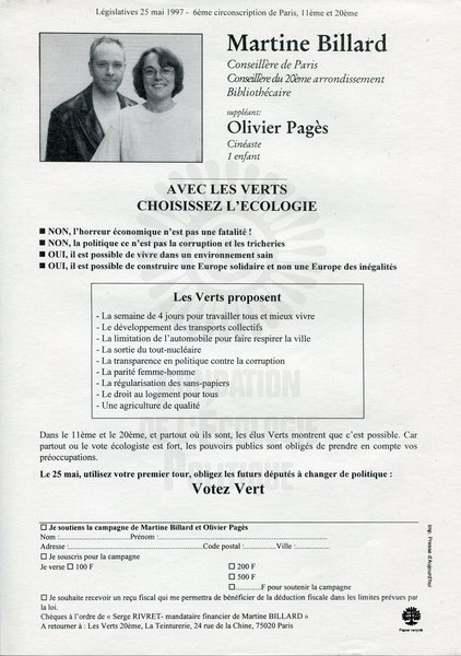 Martine Billard (législatives 1997)
