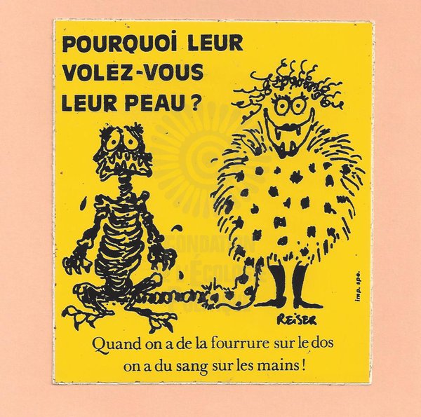 POURQUOI LEUR VOLER-VOUS LEUR PEAU ? [ca. 1970-1979]