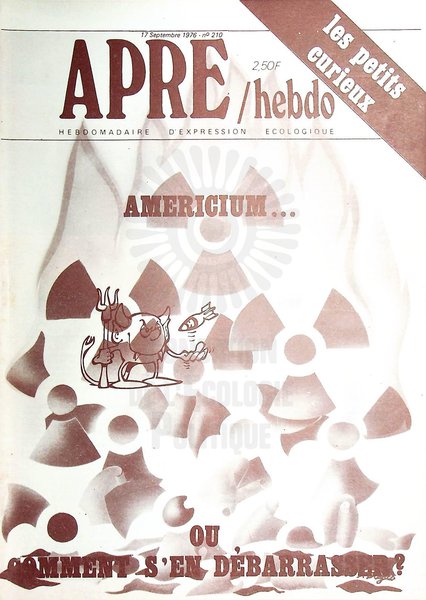 APRE HEBDO N°210 (1976)