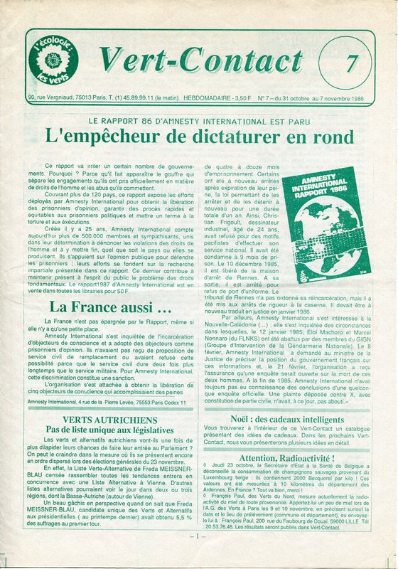 Vert-Contact n°7 (1986)