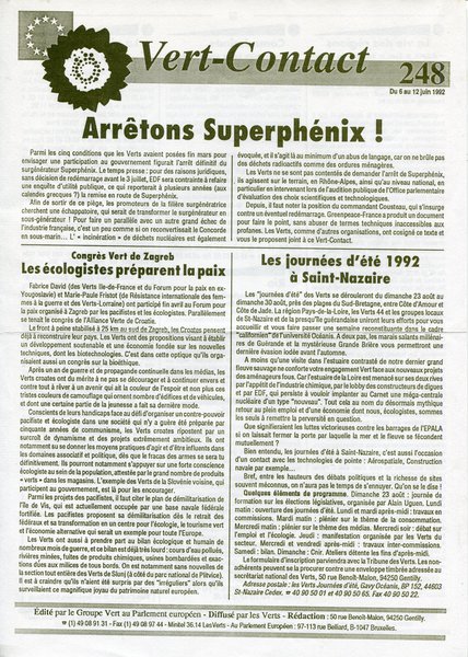 Vert-Contact n°248 (1992)