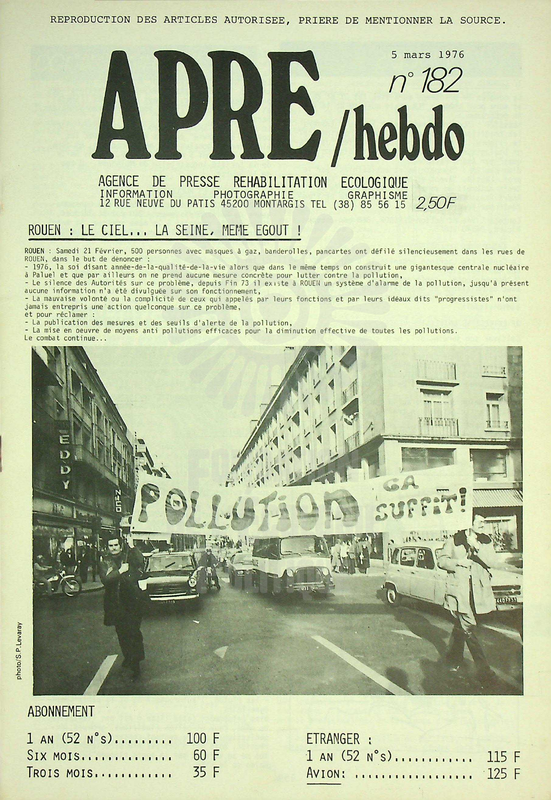 APRE HEBDO N°182 (1976)