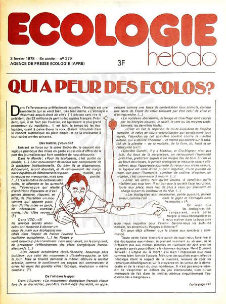 ECOLOGIE HEBDO N°279 (1978)