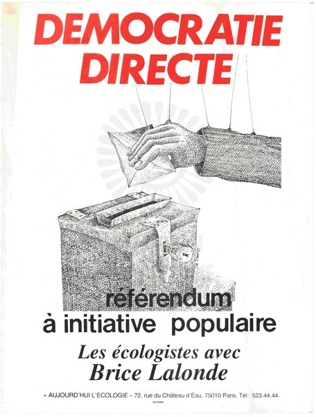 DEMOCRATIE DIRECTE (présidentielle 1981)