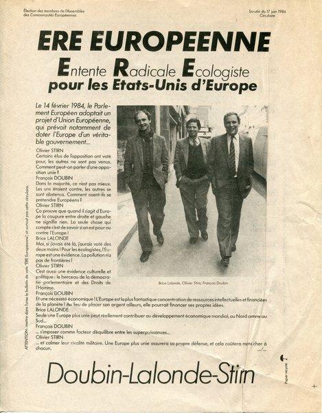 ÈRE EUROPÉENNE (européennes 1984)