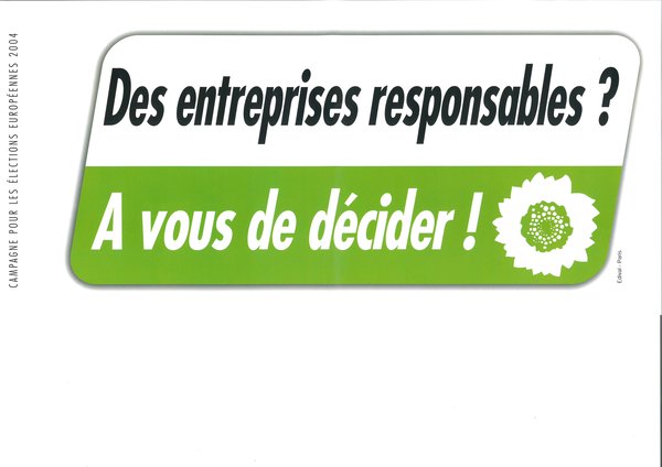 Des entreprises responsables ? (européennes 2004)