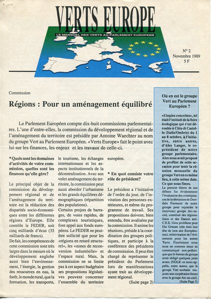 Verts Europe n°2 (1989)