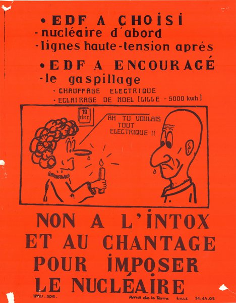 Non a l'intox et au chantage pour imposer le nucléaire (1970)