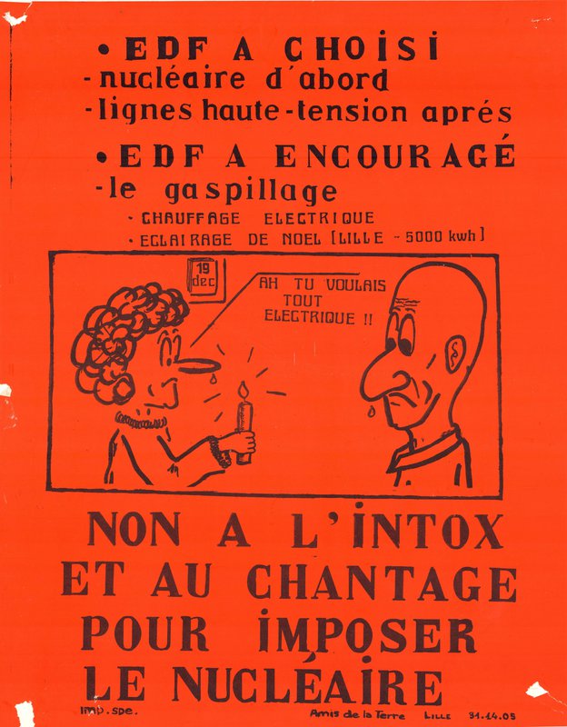 Non a l'intox et au chantage pour imposer le nucléaire (1970)
