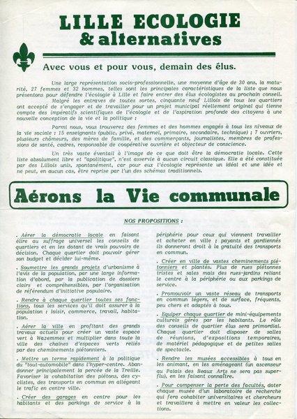 Lille Ecologie & Alternatives (municipales 1983)