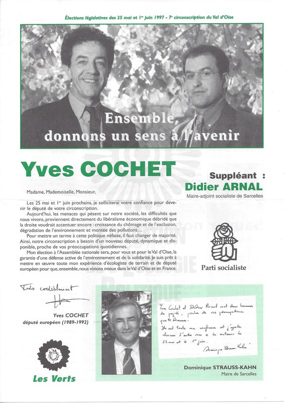 Yves COCHET (législatives 1997)