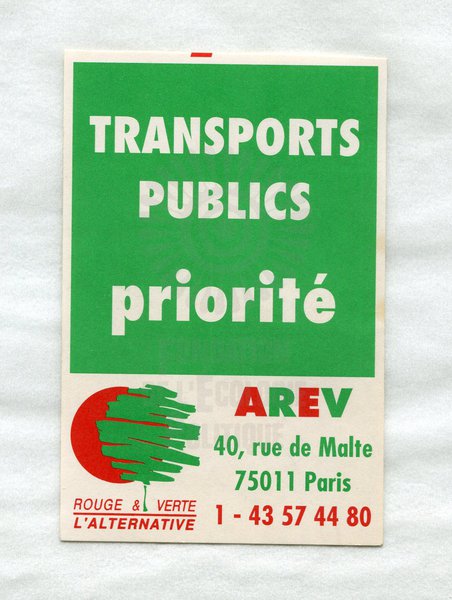 TRANSPORTS PUBLICS priorité (1989-1998)