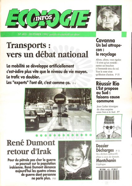 ECOLOGIE INFOS N°405 (1992)