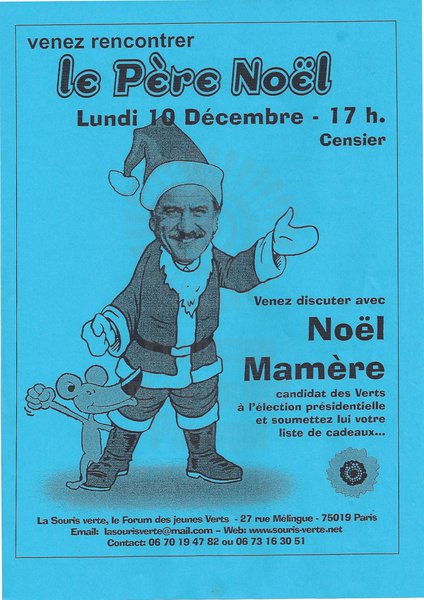 venez rencontrer le Père Noël (présidentielle 2002)