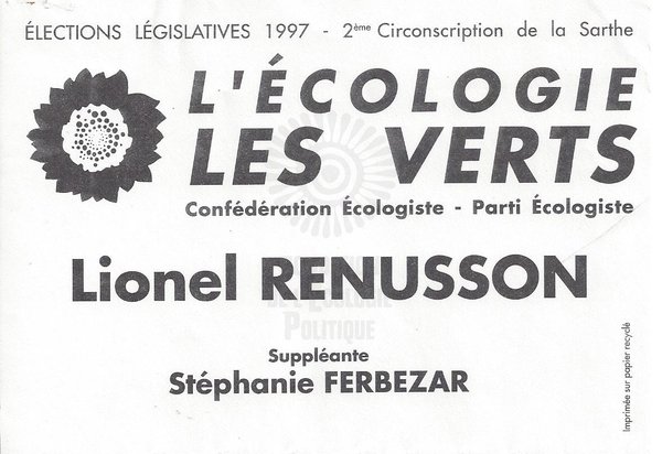Lionel RENUSSON (législatives 1997)