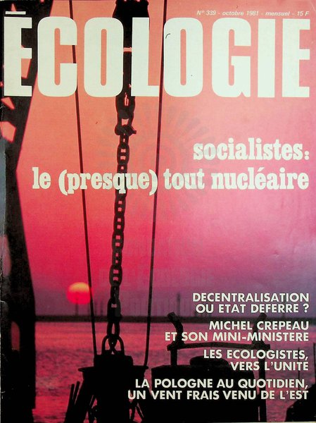 ECOLOGIE N°339 (1981)