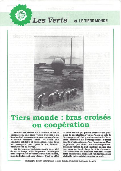 Les Verts et le tiers monde (1989)