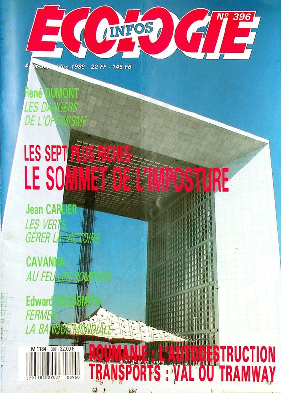 ECOLOGIE INFOS N°396 (1989)