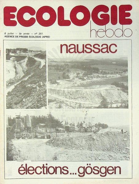 ECOLOGIE hebdo n°251 (1977)