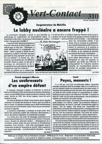 Vert-Contact n°310 (1993)