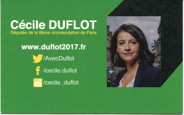 Cécile DUFLOT (législatives 2017)