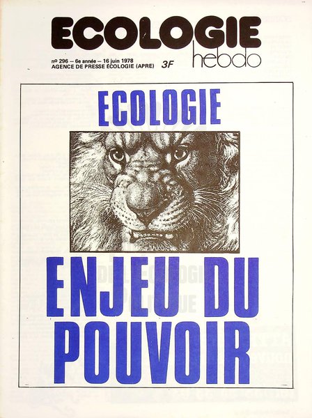 ECOLOGIE HEBDO N°296 (1978)