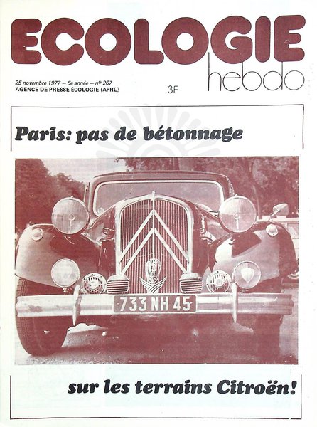 ECOLOGIE HEBDO N°267 (1977)