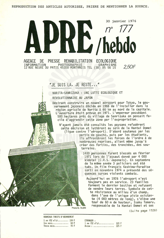 APRE HEBDO N°177 (1976)
