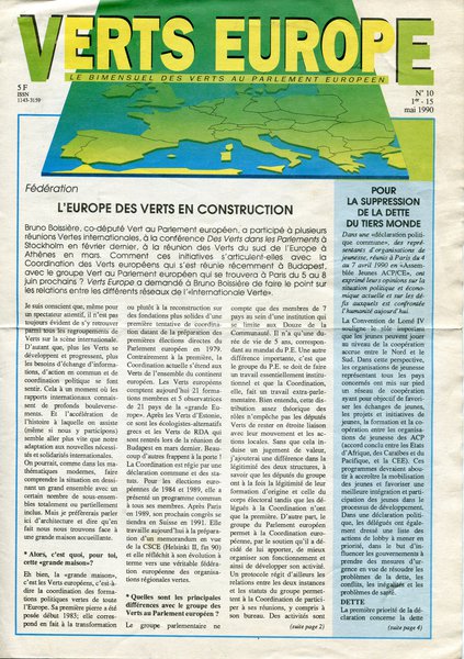 Verts Europe n°10 (1990)