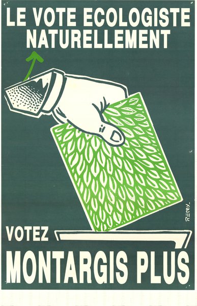 LE VOTE ECOLOGISTE NATURELLEMENT (municipales 1989)