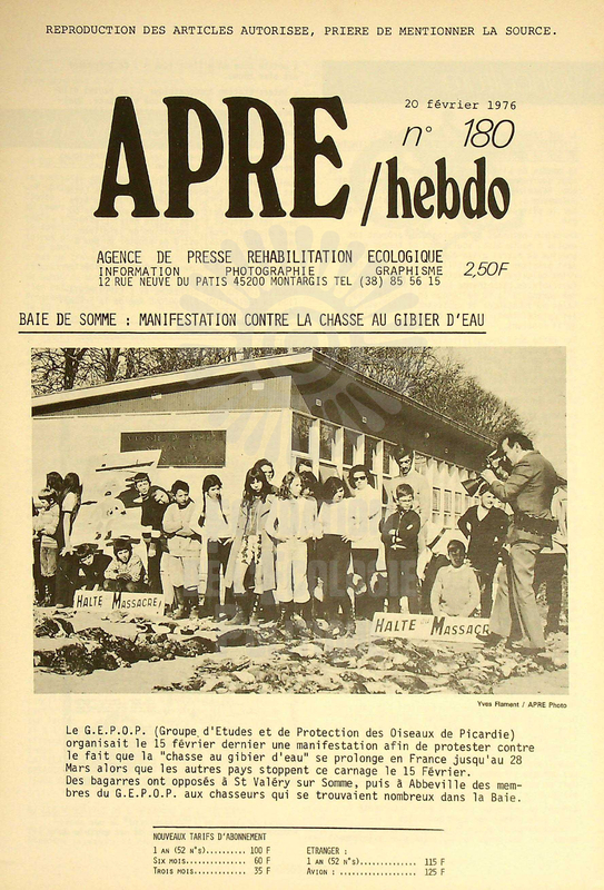 APRE HEBDO N°180 (1976)