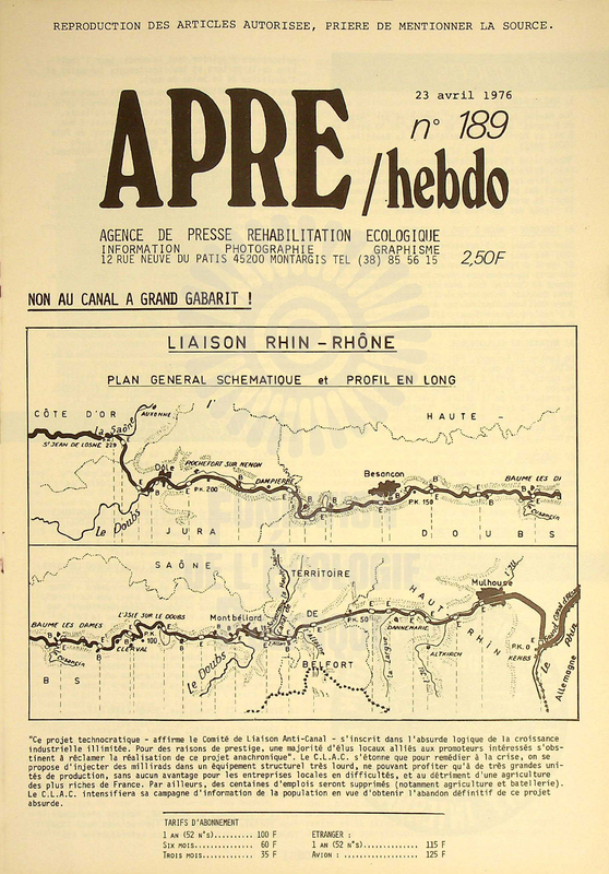 APRE HEBDO N°189 (1976